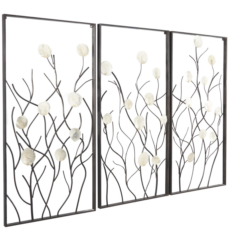 Laurel Foundry Modern Farmhouse Metal Floral And Botanical Wall Decor